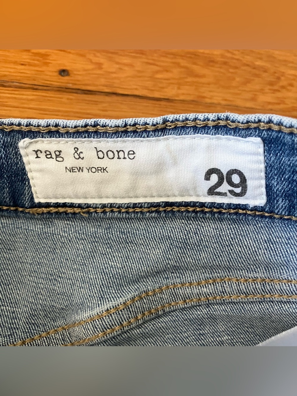 Rag & Bone Nyasa Blue Flexi Wren High Waist Ankle Slim Straight Leg Jeans 29 - Picture 4 of 12